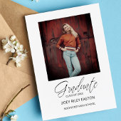 Foto Afstuderen Whimsical Modern Script Calligraph Briefkaart