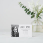 Foto Afstuderen | White Lace Contactkaartje (Staand voorkant)