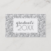 Foto Afstuderen | White Lace Contactkaartje (Achterkant)