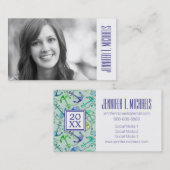 Foto Afstuderen | Zee-Ankers en hellingspatroon Contactkaartje (Voorkant / Achterkant)