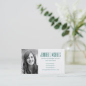 Foto Afstuderen | Zig Zag Striped Background Contactkaartje (Staand voorkant)