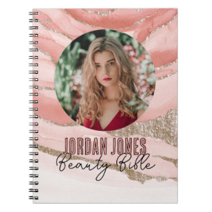 foto agaat Schoonheidsbijbel met Elegant Ontwerp Notitieboek