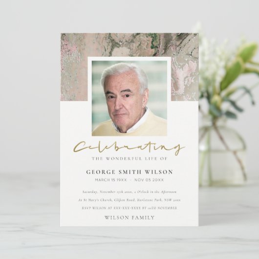 FOTO AGATE HERDENKINGSERVICE UITNODIGING (Staand voorkant)