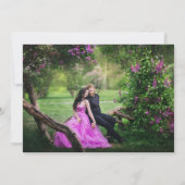 Foto Agate Paars Goud Donker Save the Date (Achterkant)