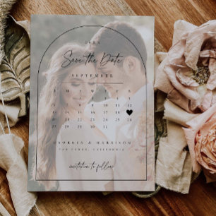 Foto Agenda Save The Date Huwelijksboog Kaart