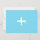 Foto: Airplane Boarding Pass Birthday Party Kaart (Achterkant)