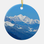 Foto Alaska Snow Mountains Keramisch Ornament (Voorkant)