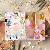 Foto Alice in One-derland 1e Verjaardag Kaart