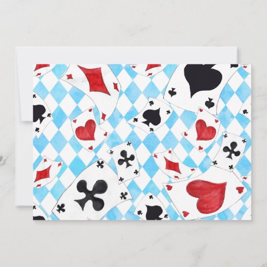 Foto Alice in Wonderland 1e verjaardag Onederland Kaart (Achterkant)