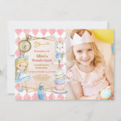 Foto Alice in Wonderland Verjaardag Kaart (Voorkant)