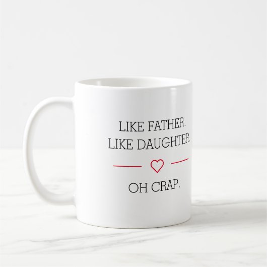 Foto als vader als dochter koffiemok (Links)