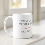 Foto als vader als dochter koffiemok<br><div class="desc">Vier de speciale band tussen vader en kind met onze hartverwarmende "Like Father Like Daughter or Son" Coffee Mok. Deze gepersonaliseerde mok legt de essentie vast van de unieke verbinding die een vader en zijn kind delen, waardoor het het perfecte geschenk is voor Vaderdag, verjaardagen of elke gelegenheid. Deze keramische...</div>