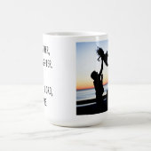 Foto als vader als dochter zoon gepersonaliseerd koffiemok (Center)