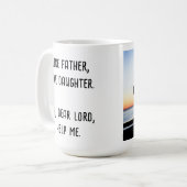 Foto als vader als dochter zoon gepersonaliseerd koffiemok (Voorkant links)