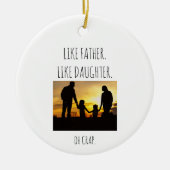 Foto Als Vader Als dochter / zoon Keramisch Ornament (Voorkant)