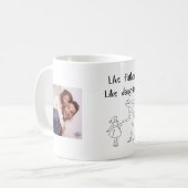 Foto Als Vader Als dochter / zoon Koffiemok (Voorkant links)