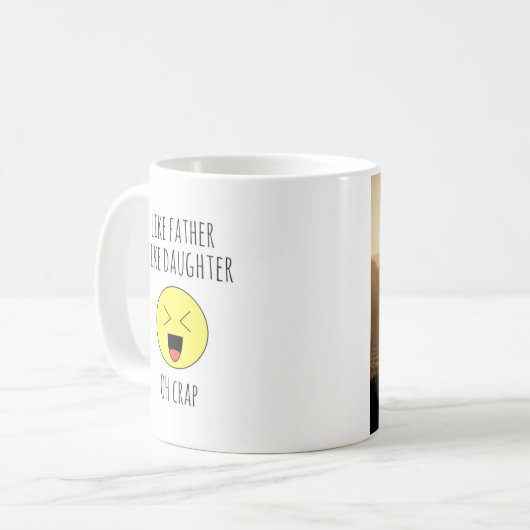 Foto Als Vader Als dochter / zoon Koffiemok (Voorkant links)