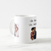 Foto Als Vader Als dochter / zoon Koffiemok (Voorkant links)