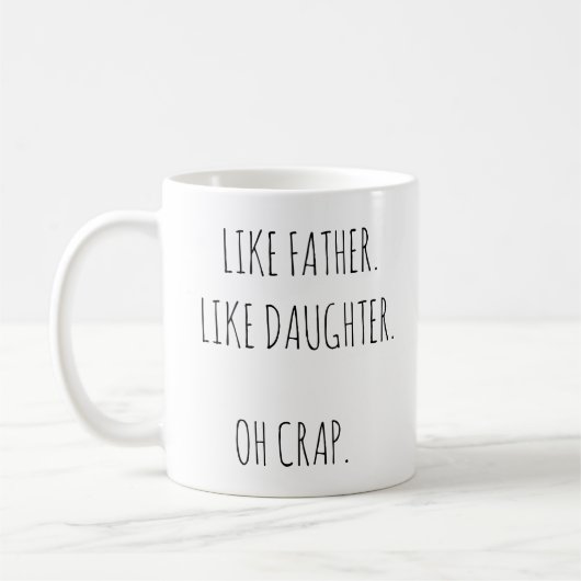 Foto als vader-dochter koffiemok (Links)