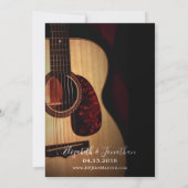 Foto als ze zeggen dat ik gitaarland bruiloft kaart (Achterkant)