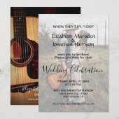 Foto als ze zeggen dat ik gitaarland bruiloft kaart (Voorkant / Achterkant)