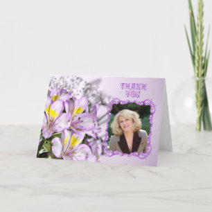 Foto: alstromeria lilies bedankkaart