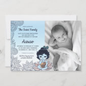 Foto Annaprashan Eerste Rijst Ceremonie Uitnodigin Kaart (Voorkant)