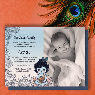 Foto: Annaprashan First Rice Ceremony Invitation Kaart