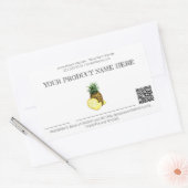 *~* Foto AP30 DEHYDRATED Fruit QR Rectangular Sti Rechthoekige Sticker (Envelop)