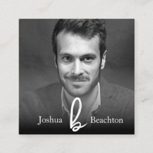 *~* Foto AP31 Professional Simple Minimal QR Vierkante Visitekaartje