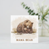 *~* Foto AP72 MAMA BEER Welp Moederdag kaart (Staand voorkant)