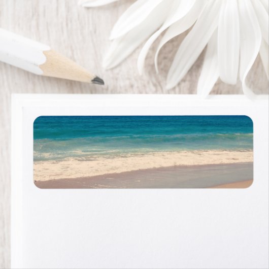 Foto Aqua Beach Scene Etiket (Insitu)