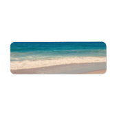 Foto Aqua Beach Scene Etiket (Voorkant)