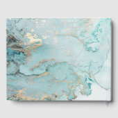 FOTO AQUA DUSKY BLUE GOLD AGATE SYMPATHY MEMORIAL GASTENBOEK (Achterkant)