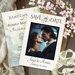 Foto & Aquarel Bergen - Ivory Save The Date