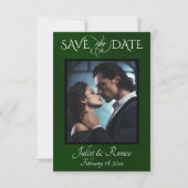 Foto & Aquarel Bergen - Smaragd Save The Date (Voorkant)