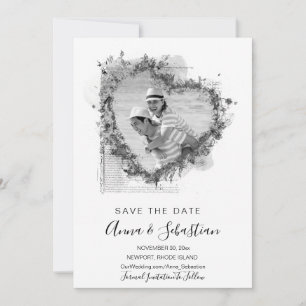 *~* FOTO AR6 WEDDING Heart BEWAREN DATUM QR Kaart