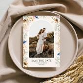 Foto Arch Botanische Bloemen Save the Date