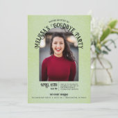 Foto Arch Goodbye Farewell Party Invitation Kaart (Staand voorkant)