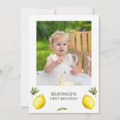 Foto Arch Lemon Onze belangrijkste knijp 1e verjaa Kaart (Achterkant)