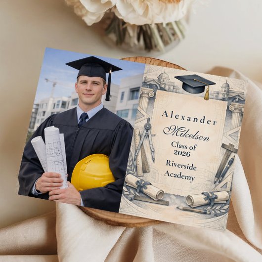 Foto Architect Student Afstudeerontwerp Aankondiging