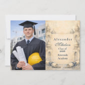 Foto Architectuur Tekengereedschap Afstuderen Aankondiging (Voorkant)