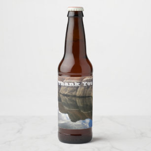 Foto Arizona: Dank je, Red Rock Water Reflection Bier Etiket