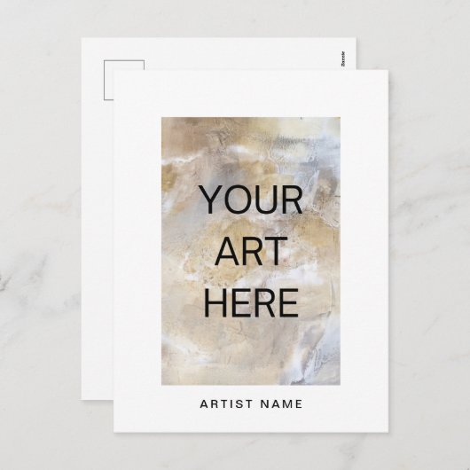 Foto Art Briefkaart Sjabloon toevoegen (Voorkant / Achterkant)