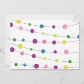 Foto Art Verjaardag, Sparkle, Glitter Uitnodiging (Achterkant)