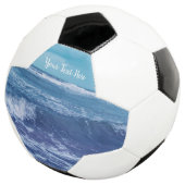 Foto: Atlantic Ocean White Pet Waves Blue Sky Voetbal (Drie kwart)