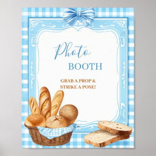 Foto-automaat Baby Shower Bord Bakkerij Blauwe G Poster