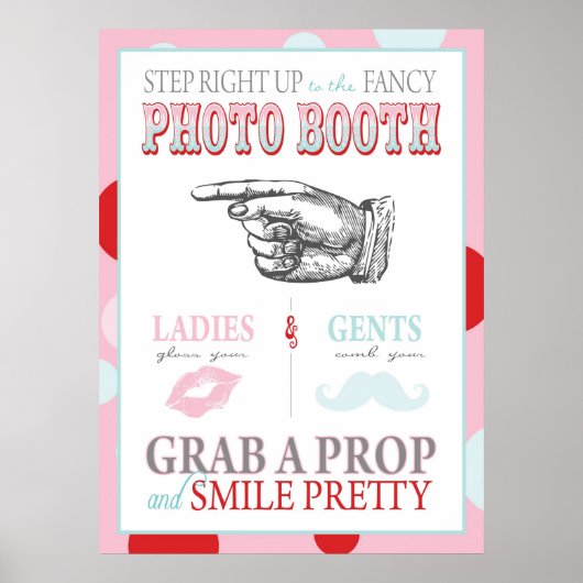 Foto-automatische teken Carnaval Circus Verjaardag Poster (Voorkant)