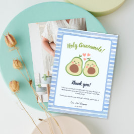 Foto Avocado Baby shower Party Dank u kaart