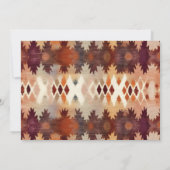 Foto Aztec Tribal Bruin Etnisch Western Bruiloft Save The Date (Achterkant)